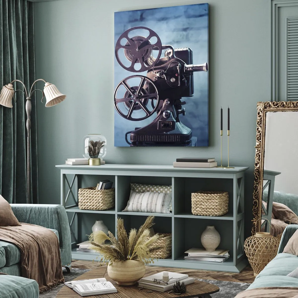 Obraz na plátne - V starom kine - 65x120 cm