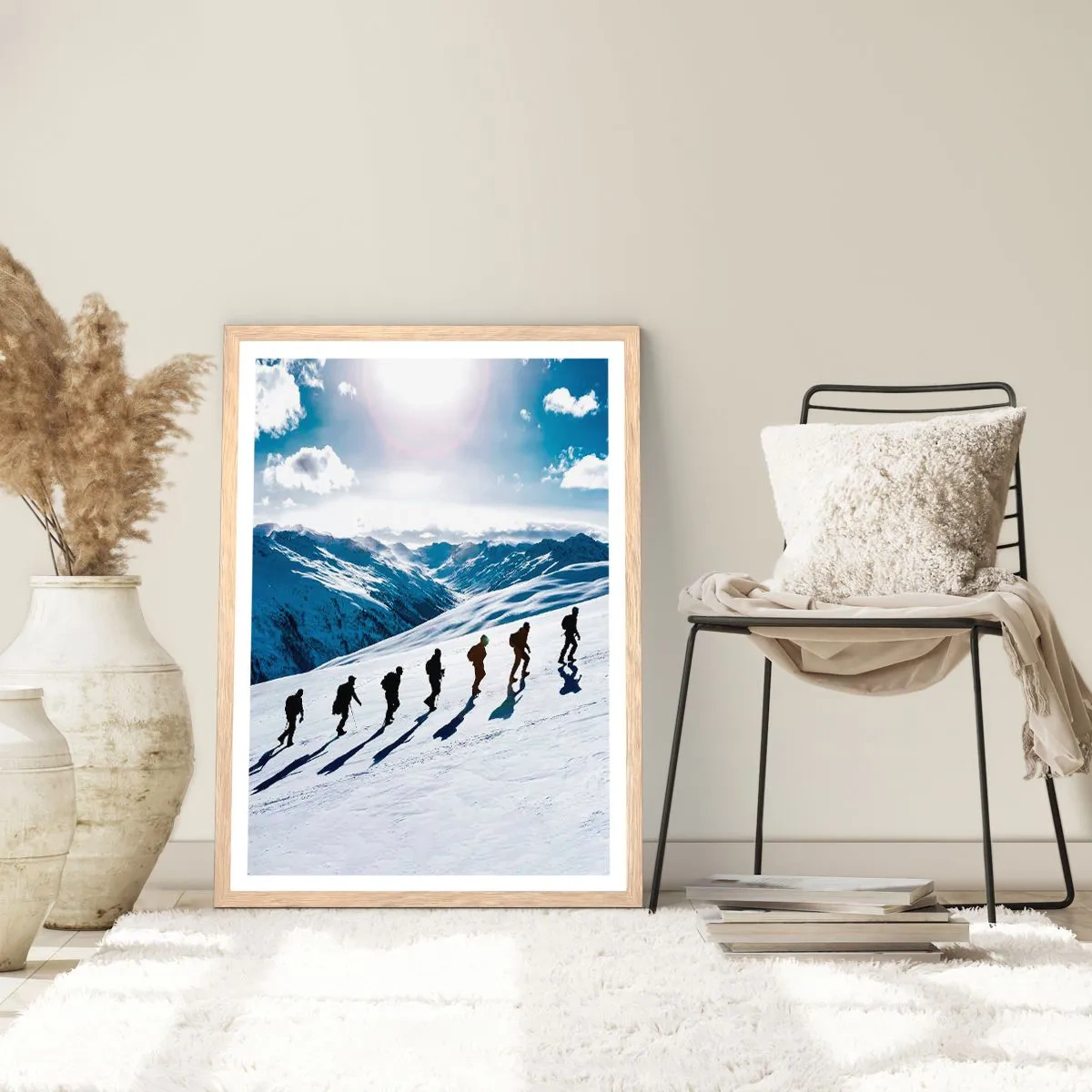 Plagát v ráme zo svetlého duba - Tím dobývateľov - 70x100 cm