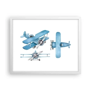 Plagát v bielom ráme - Rodený víťaz - 50x40 cm