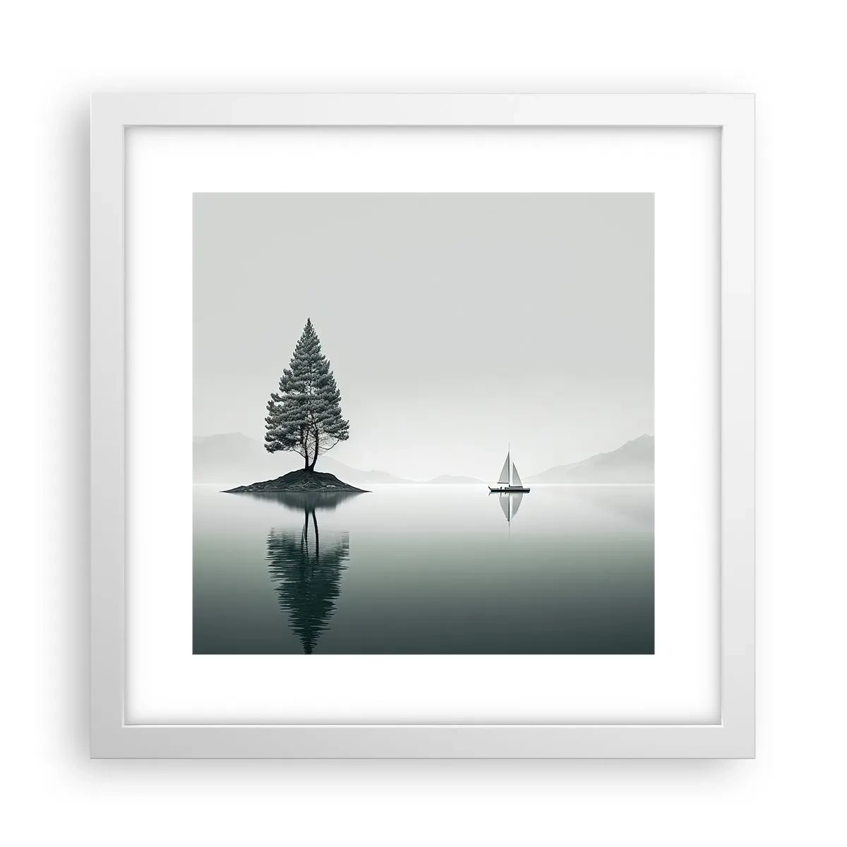 Plagát v bielom ráme - Snívanie - 30x30 cm