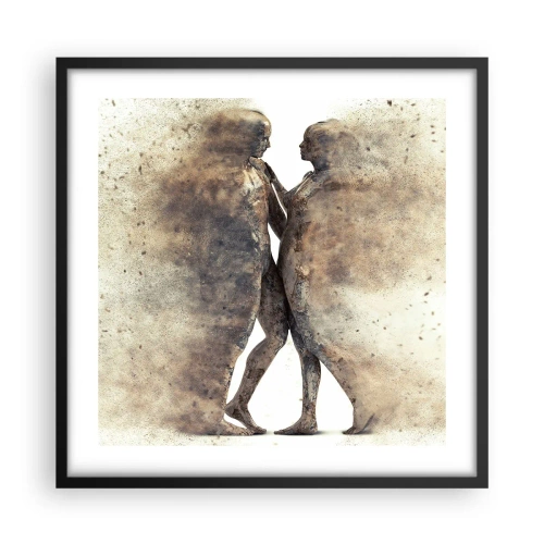 Plagát v čiernom ráme - Z prachu povstali, aby milovali - 50x50 cm