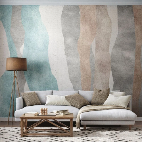 Fototapeta Premium Sand - Štúdia blízkosti - Pastel, Minimalistický, Čiary - 300x210 cm