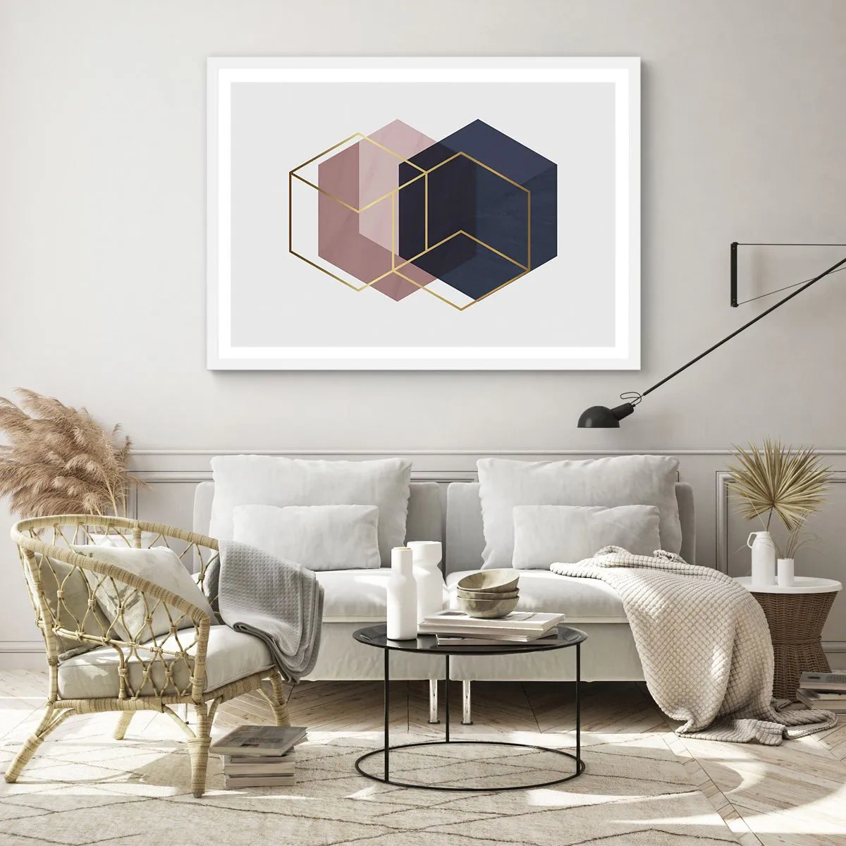 Plagát v bielom ráme - Sila jednoduchosti - 91x61 cm