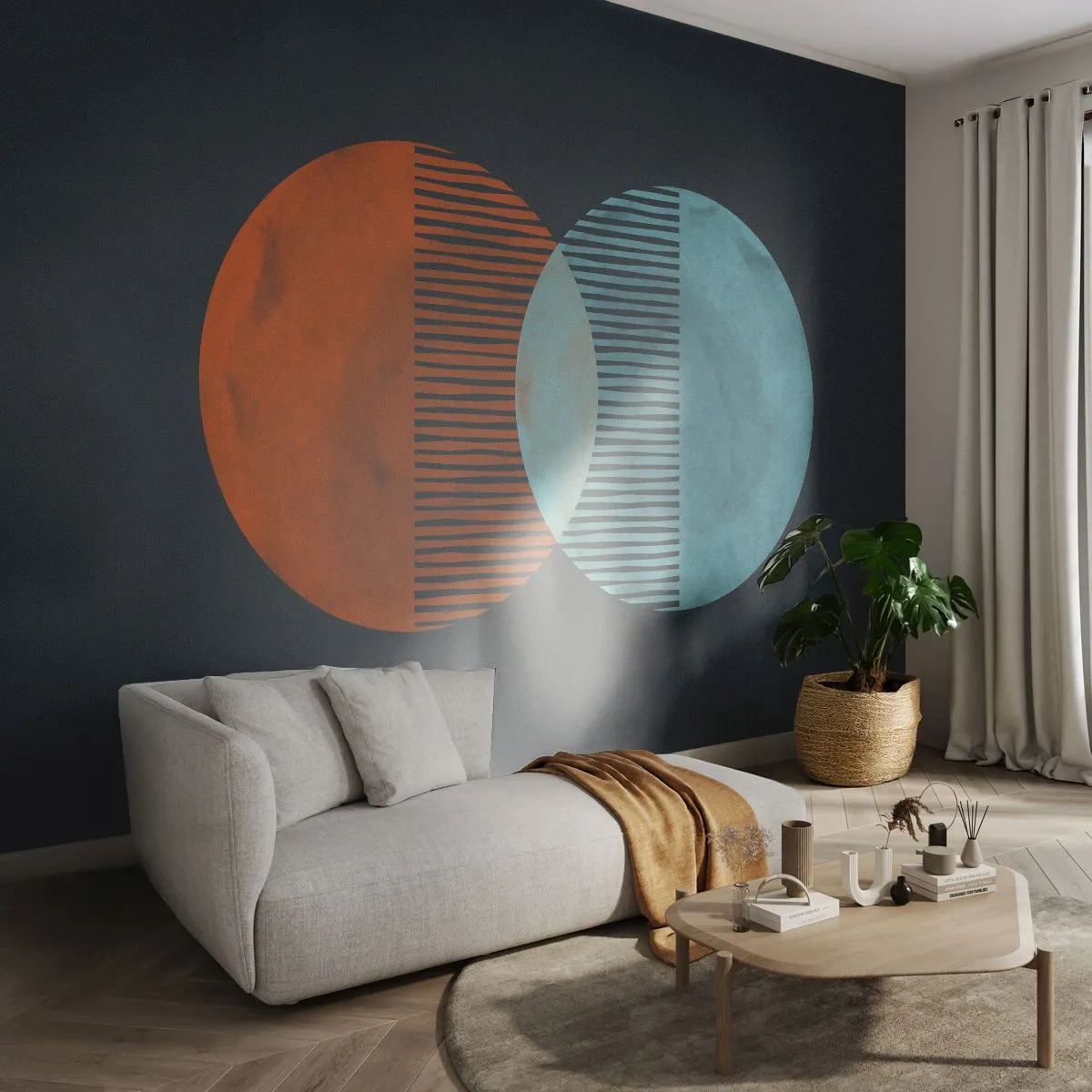 Fototapeta Premium Canvas - Astronomická fantázia - Abstrakcia, Kus, Moderný vzor - 250x175 cm