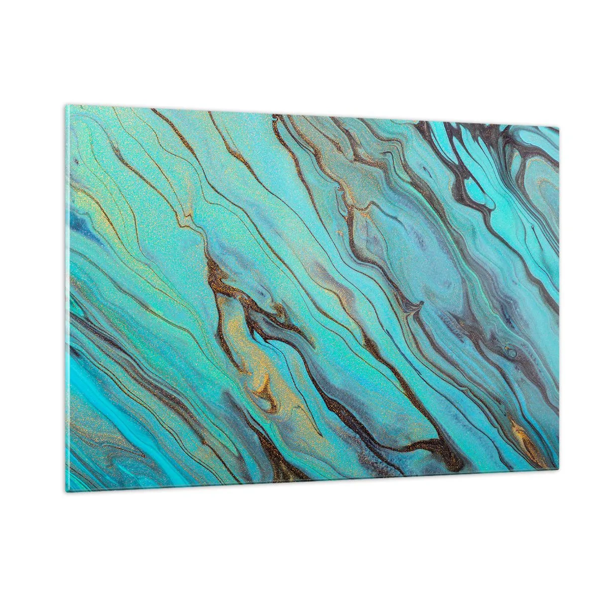 Obraz na skle - Tyrkysový príliv - 120x80 cm