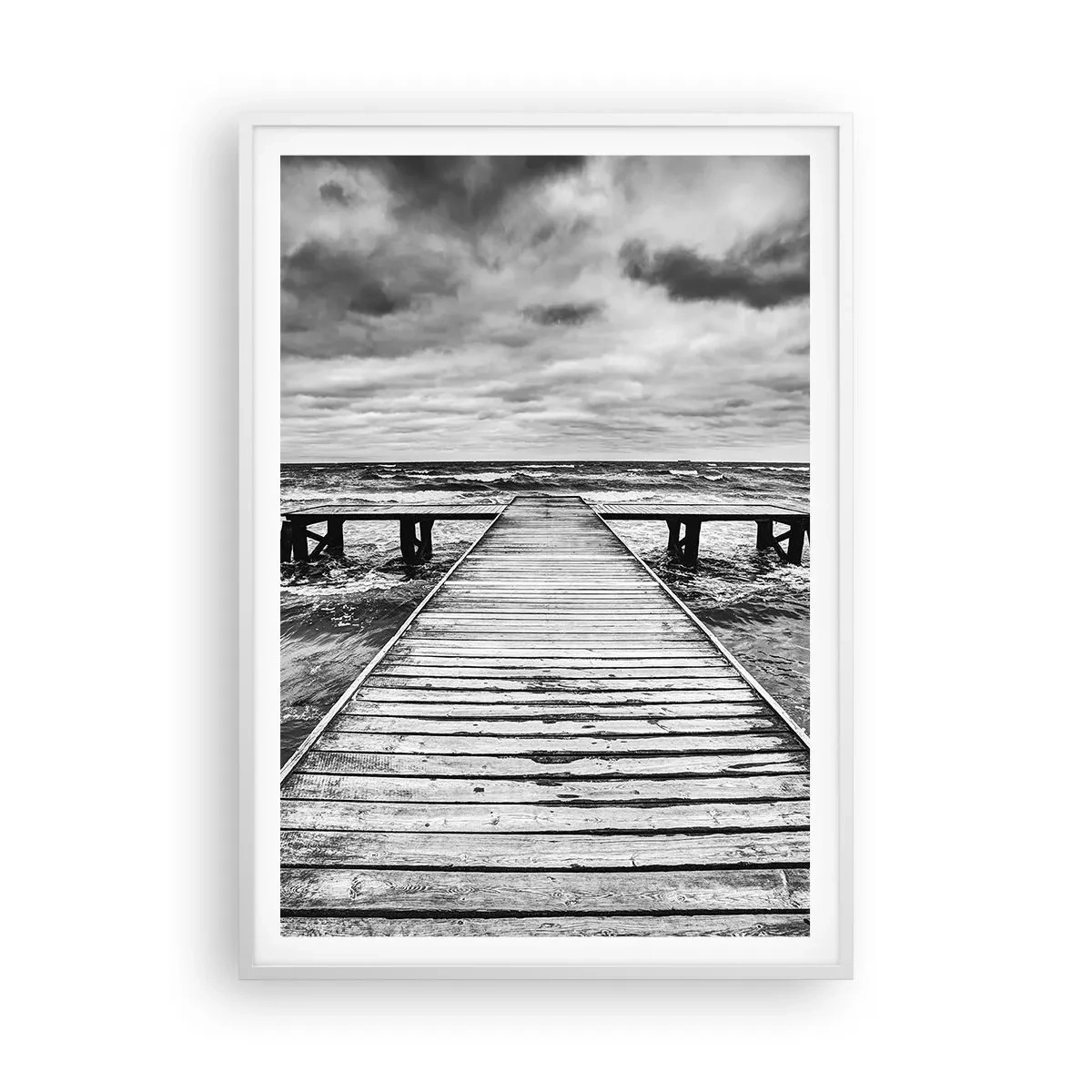 Plagát v bielom ráme - Čakám na vietor, čo rozfúka… - 70x100 cm