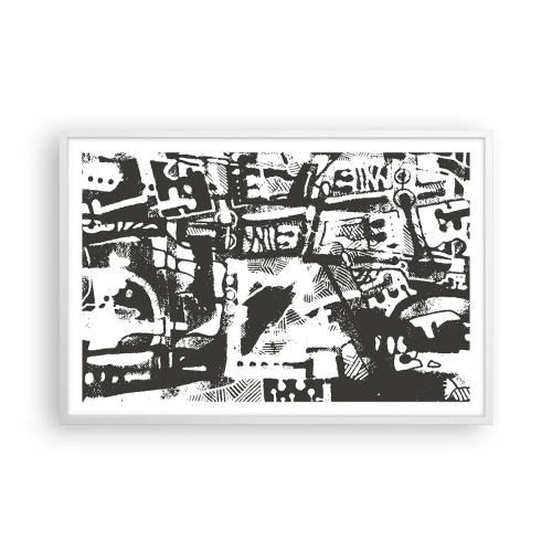 Plagát v bielom ráme - Poriadok alebo chaos? - 91x61 cm