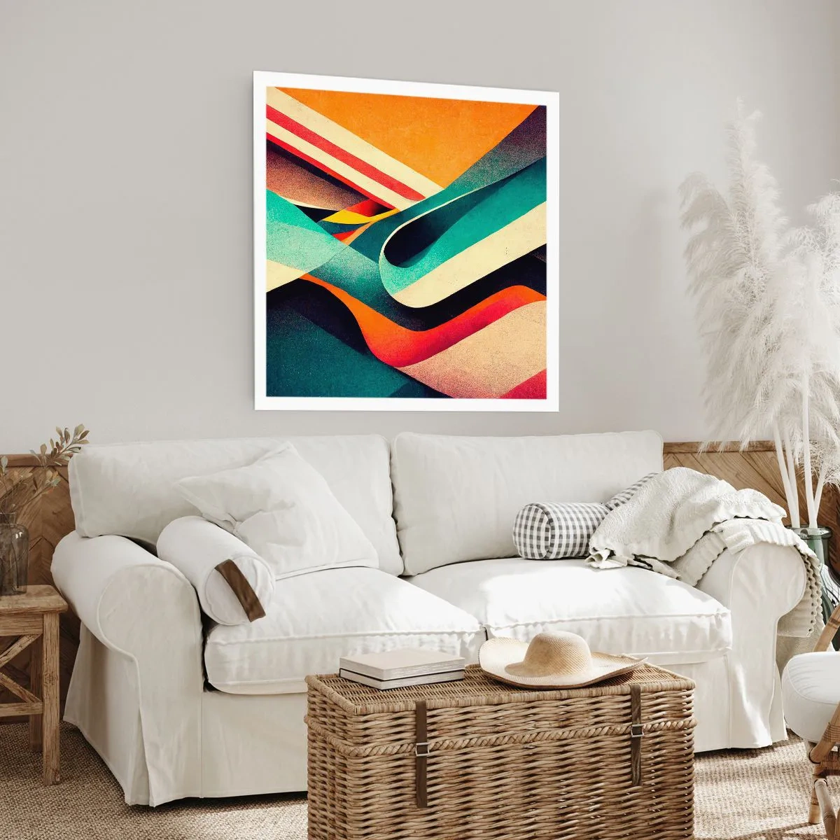 Plagát - Intenzívna kompozícia - 30x30 cm