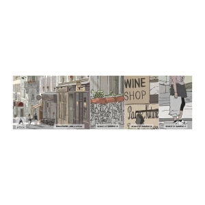 Vzorka fototapety Premium Canvas - Mestské radosti - Architektúra, Mesto, Paríž - 100x30 cm