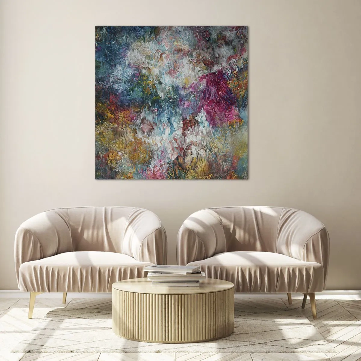Obraz na skle - V plnom rozkvete - 40x40 cm