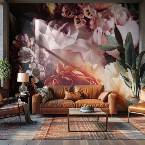 Fototapeta Premium Canvas - Zabalené do krásy - Kvety, Kytica kvetov, Rose - 400x280 cm