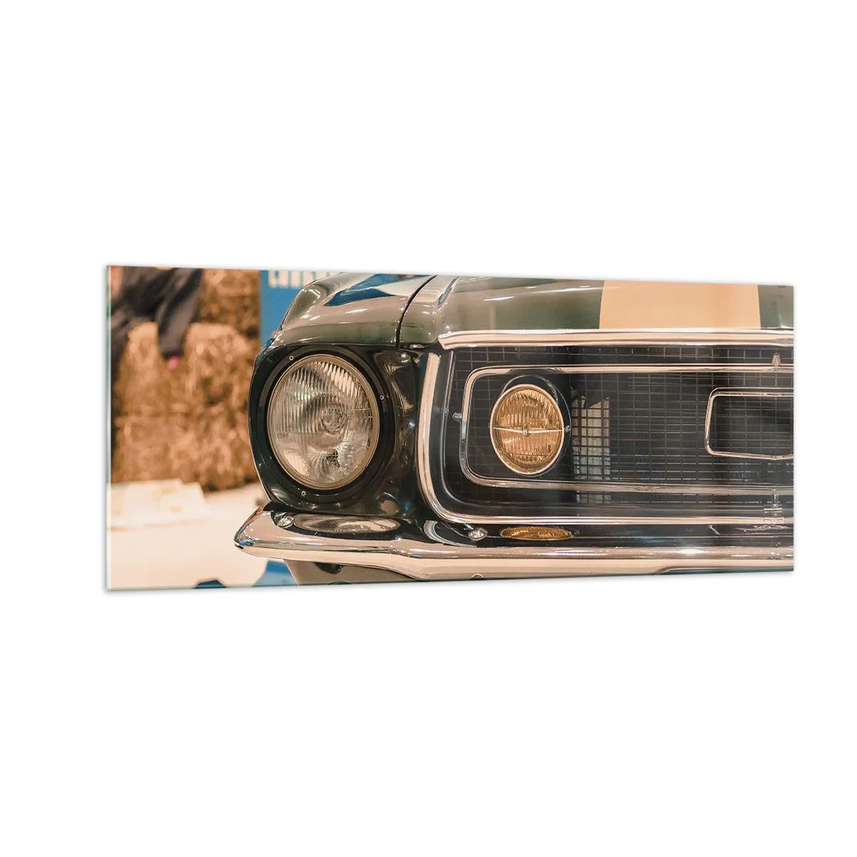 Obraz na skle - Stretnutie s legendou - 100x40 cm