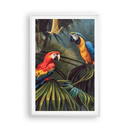 Plagát v bielom ráme - Romantizmus v trópoch - 61x91 cm