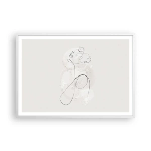 Plagát v bielom ráme - Špirála krásy - 100x70 cm
