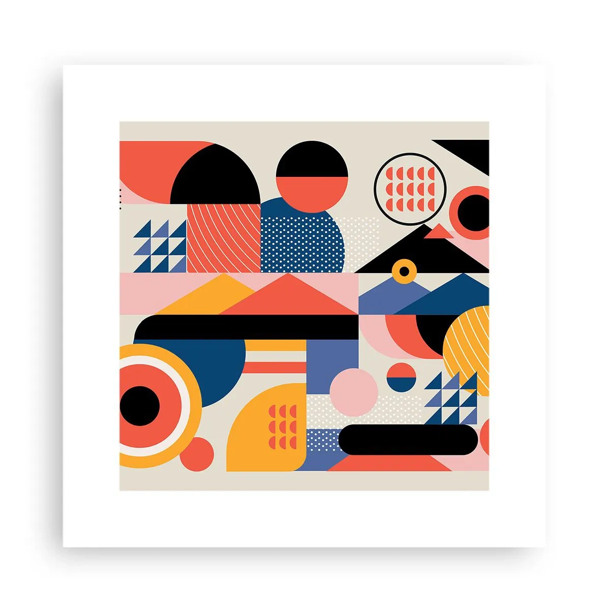 Plagát - Kompozícia: poďme sa hrať - 30x30 cm