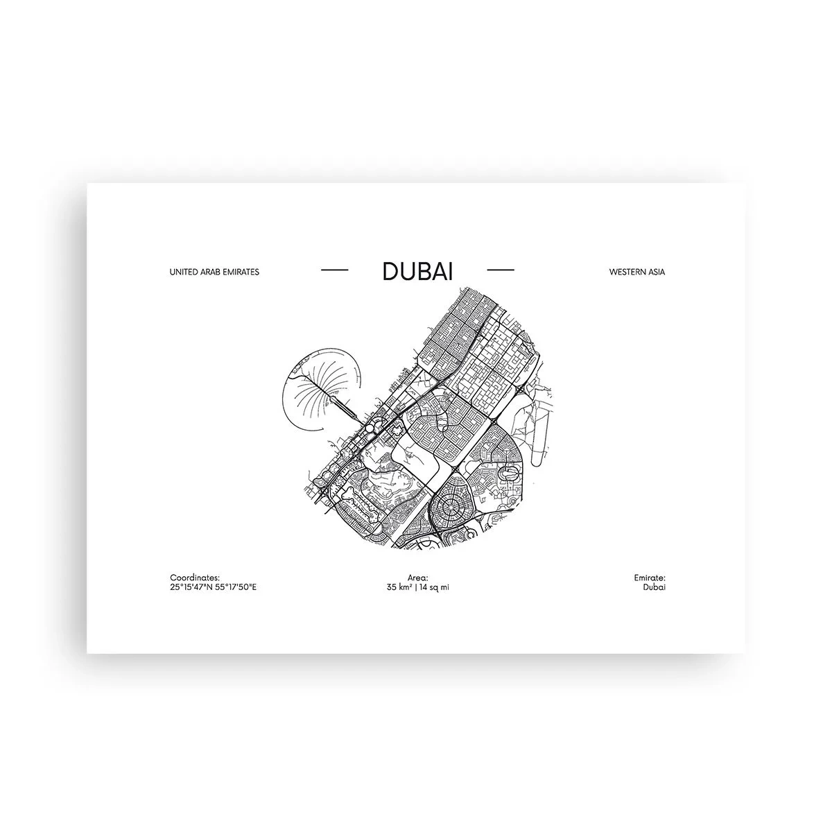 Plagát - Anatómia Dubaja - 70x50 cm