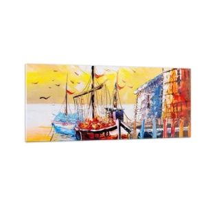 Obraz na skle - Šťastný návrat - 100x40 cm