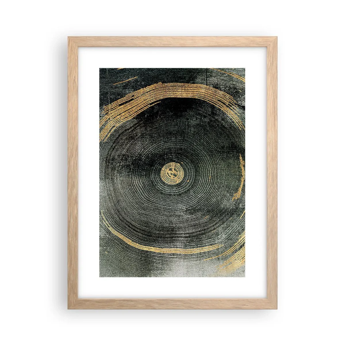 Plagát v ráme zo svetlého duba - Zmena a trvanie - 30x40 cm