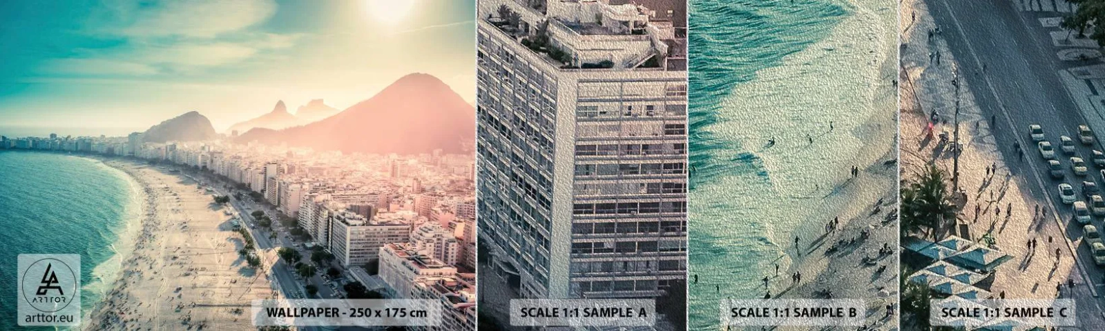 Vzorka fototapety Premium Sand - Večná dovolenka v Riu - pobrežie, Rio de Janeiro, Pláž - 100x30 cm