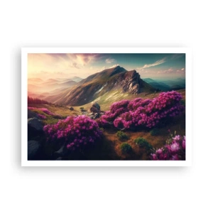 Plagát - Leto na horách - 100x70 cm