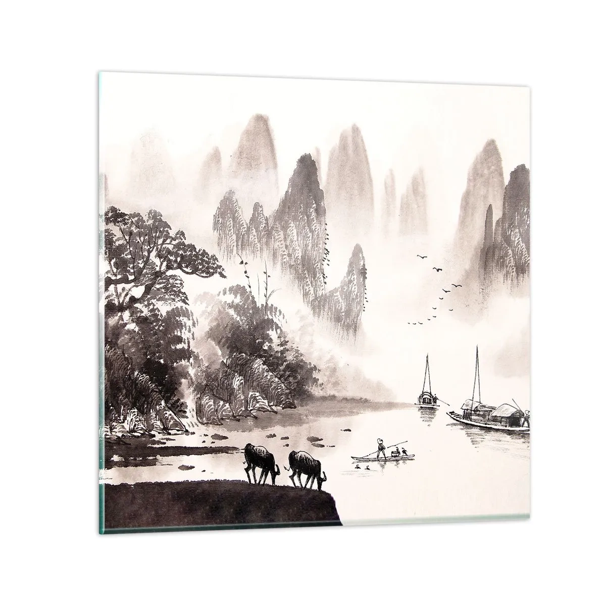 Obraz na skle - Exotická všednosť Východu - 60x60 cm