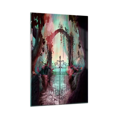 Obraz na skle - Tajná záhrada - 80x120 cm