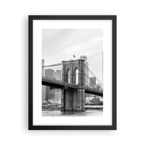 Plagát v čiernom ráme - Newyorské zázraky - 30x40 cm