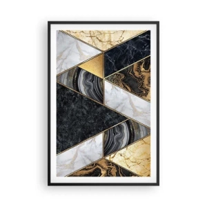 Plagát v čiernom ráme - Kameň vedľa kameňa - 61x91 cm
