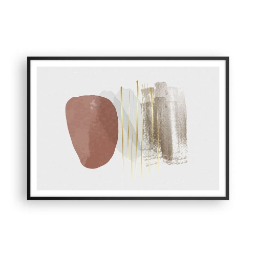 Plagát v čiernom ráme - Abstraktná kolonáda - 100x70 cm