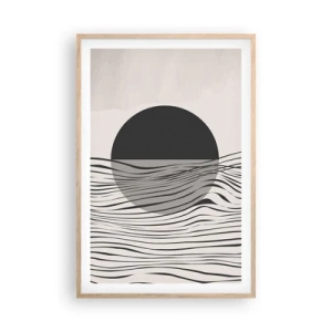 Plagát v ráme zo svetlého duba - Polovičná kompozícia - 61x91 cm