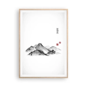 Plagát v ráme zo svetlého duba - Za hranicou vzdialenosti - 70x100 cm