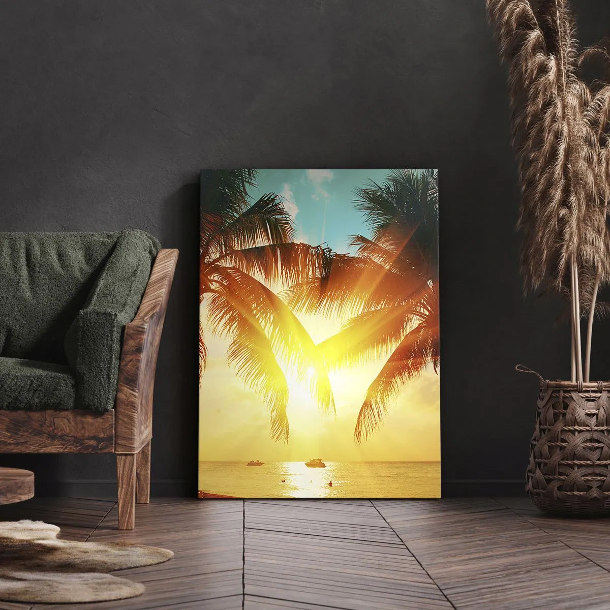 Obraz na plátne - Exotický pár - 50x70 cm