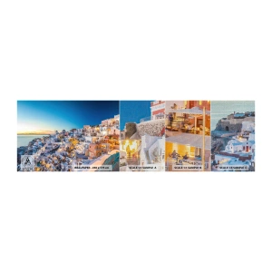 Vzorka fototapety Premium Canvas - Esencia Grécka - Santorini, Architektúra, Grécko - 100x30 cm