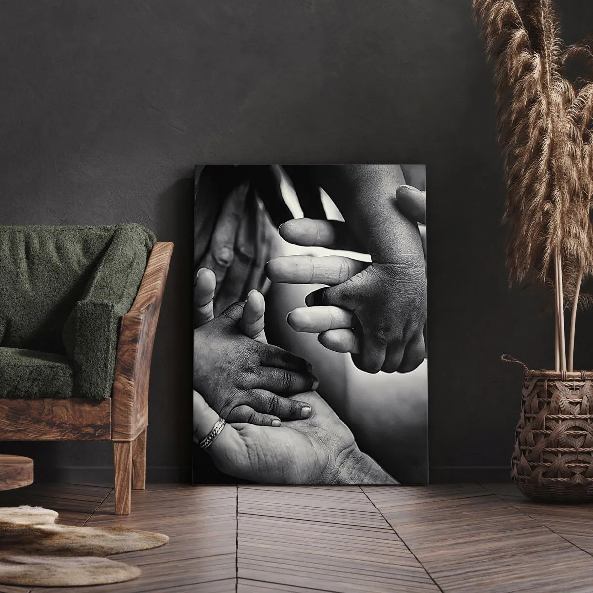 Obraz na plátne - Byť človekom - 45x80 cm