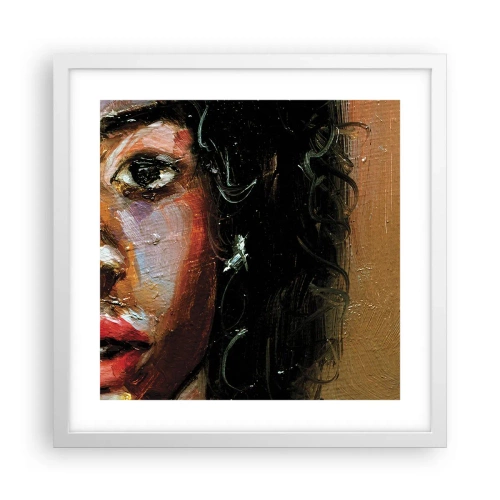 Plagát v bielom ráme - Čierna a jas - 40x40 cm