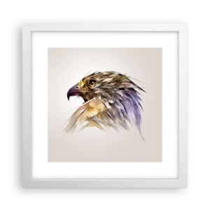 Plagát v bielom ráme - Portrét bojovníka - 30x30 cm