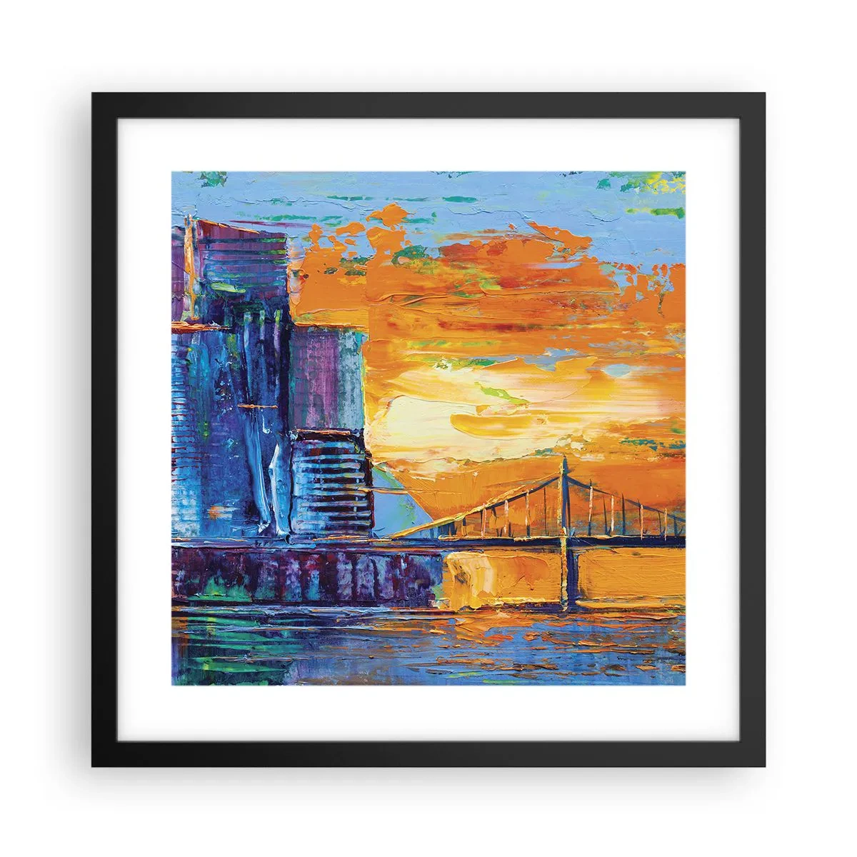 Plagát v čiernom ráme - Kultúra a príroda - 40x40 cm