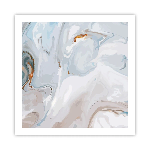 Plagát - Povznesená biela - 60x60 cm