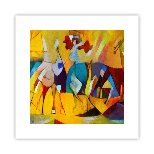 Plagát - Slnko - život - radosť - 30x30 cm