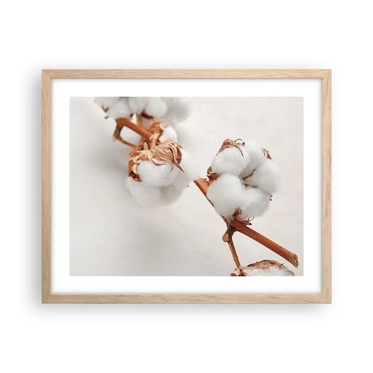 Plagát v ráme zo svetlého duba - Len objímať - 50x40 cm