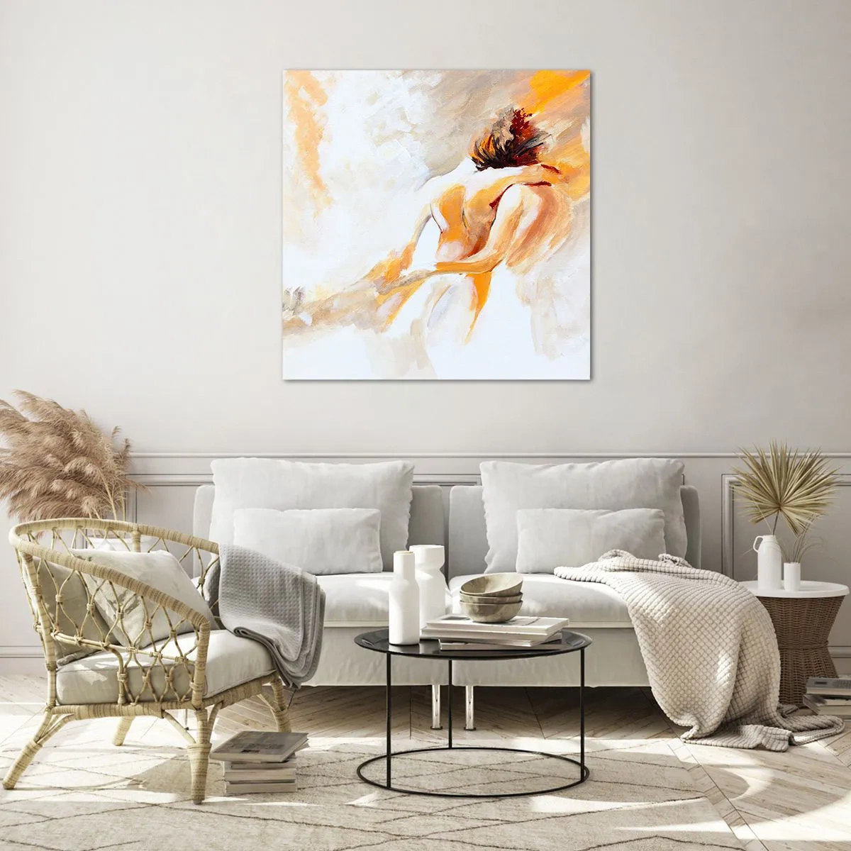 Obraz na skle - Blízkosť v nebi - 60x60 cm