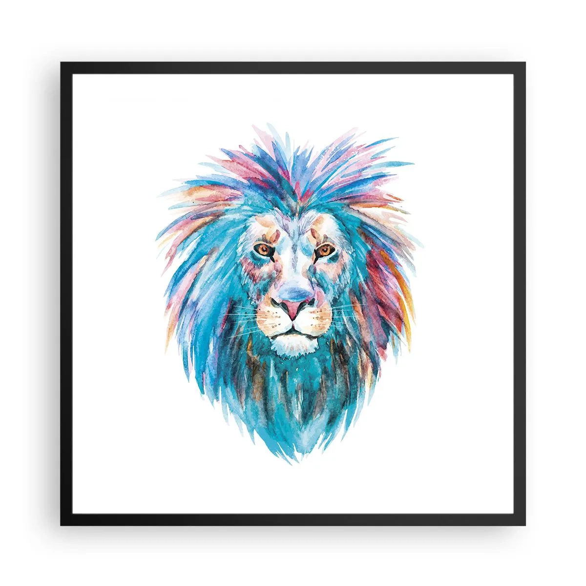 Plagát v čiernom ráme - Elektrizujúca aura - 60x60 cm