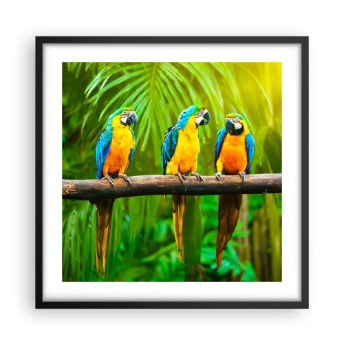 Plagát v čiernom ráme - Počula si, že ona…? - 50x50 cm