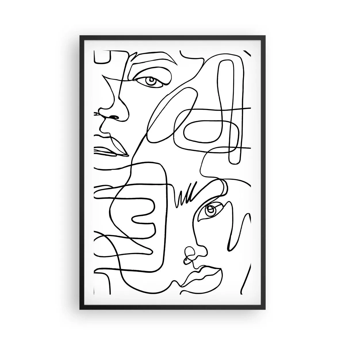 Plagát v čiernom ráme - V spletených emóciách - 61x91 cm