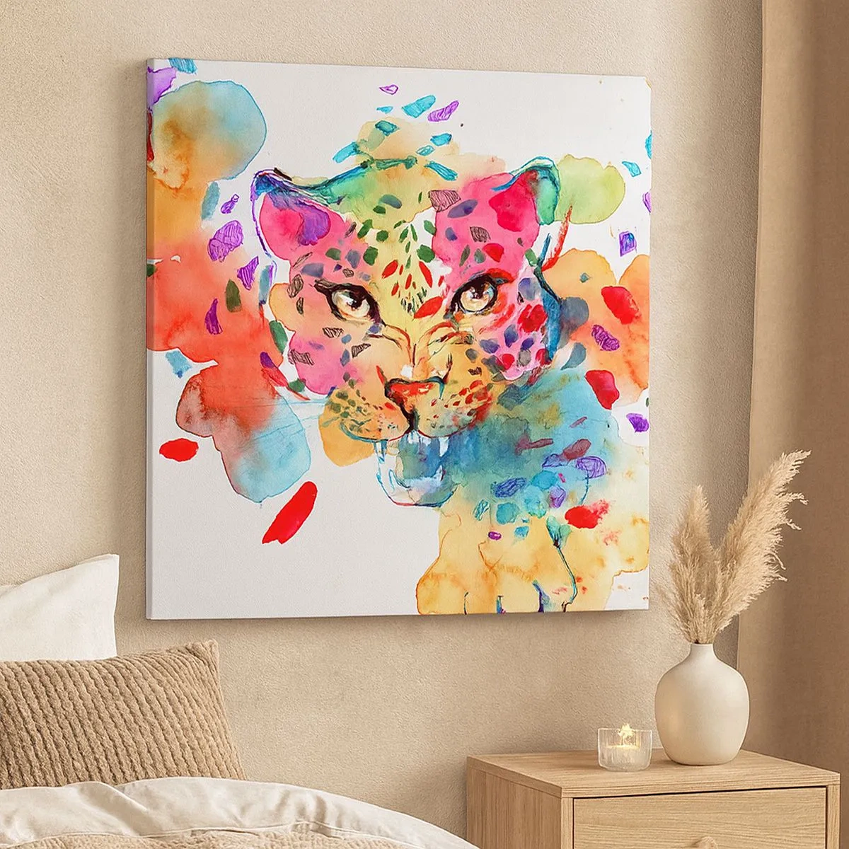 Obraz na plátne - Kráska a zviera - 30x30 cm