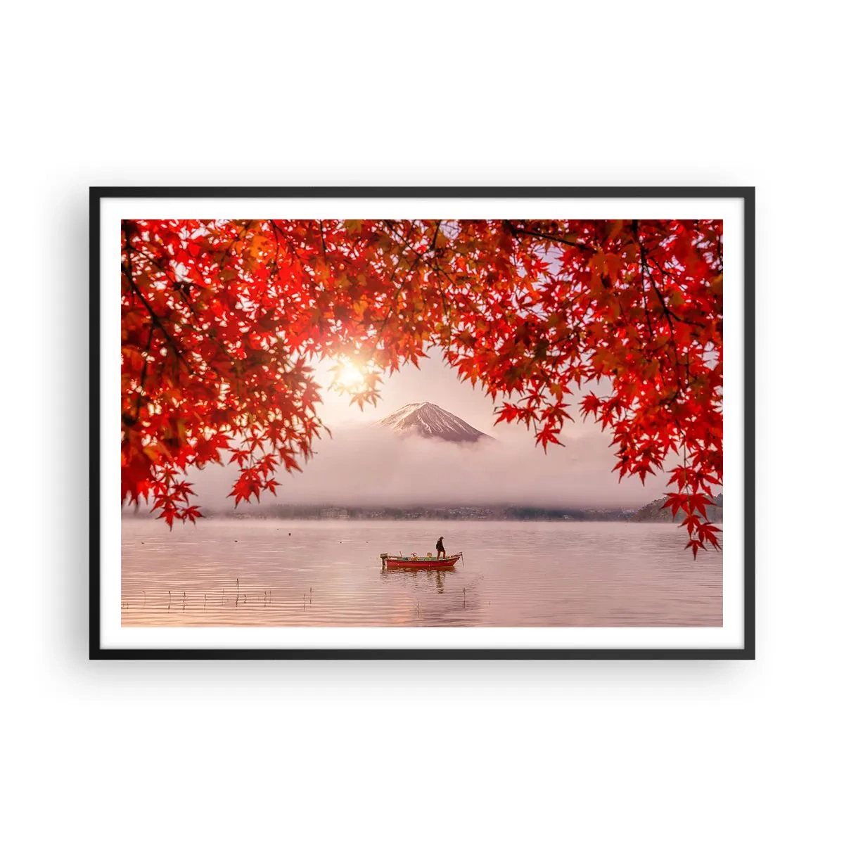 Plagát v čiernom ráme - V japonskom štýle - 100x70 cm