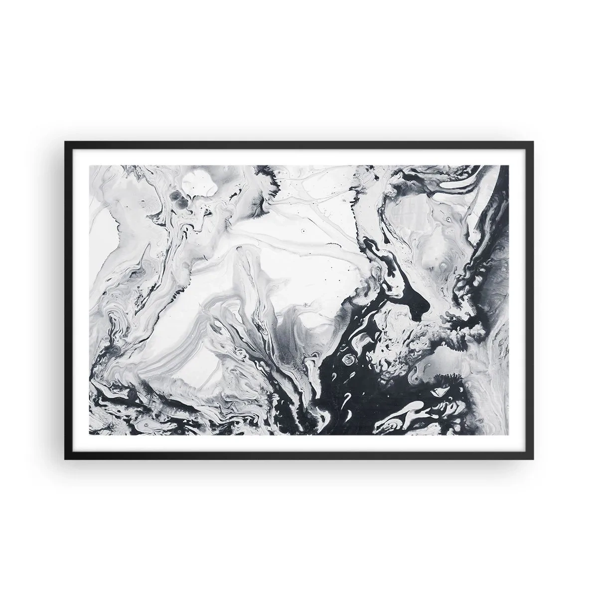 Plagát v čiernom ráme - Zemské vnútro - 91x61 cm