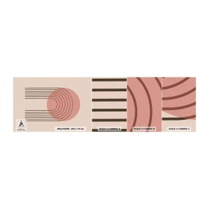 Vzorka samolepiacej fototapety Deluxe Sticker - Neodolateľná príťažlivosť - Abstrakcia, Kus, Moderné umenie. - 100x30 cm