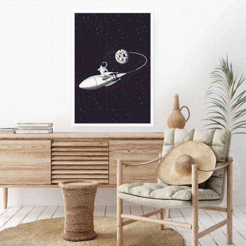 Plagát - Vesmírny surfista - 50x70 cm