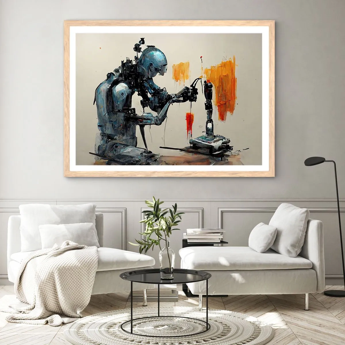 Plagát v ráme zo svetlého duba - Už zajtra… - 70x50 cm